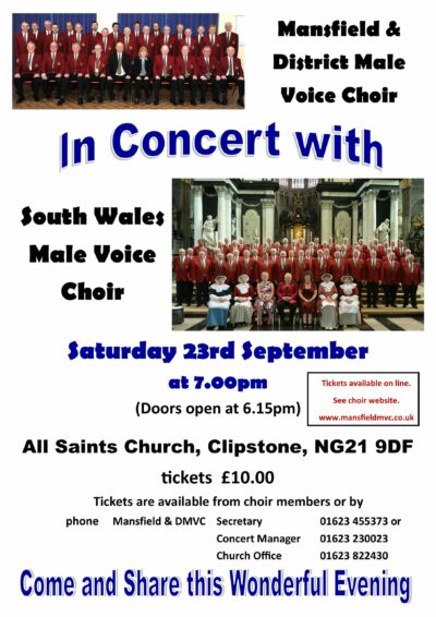 In concert with Cor Meibion De Cymru and Sempre